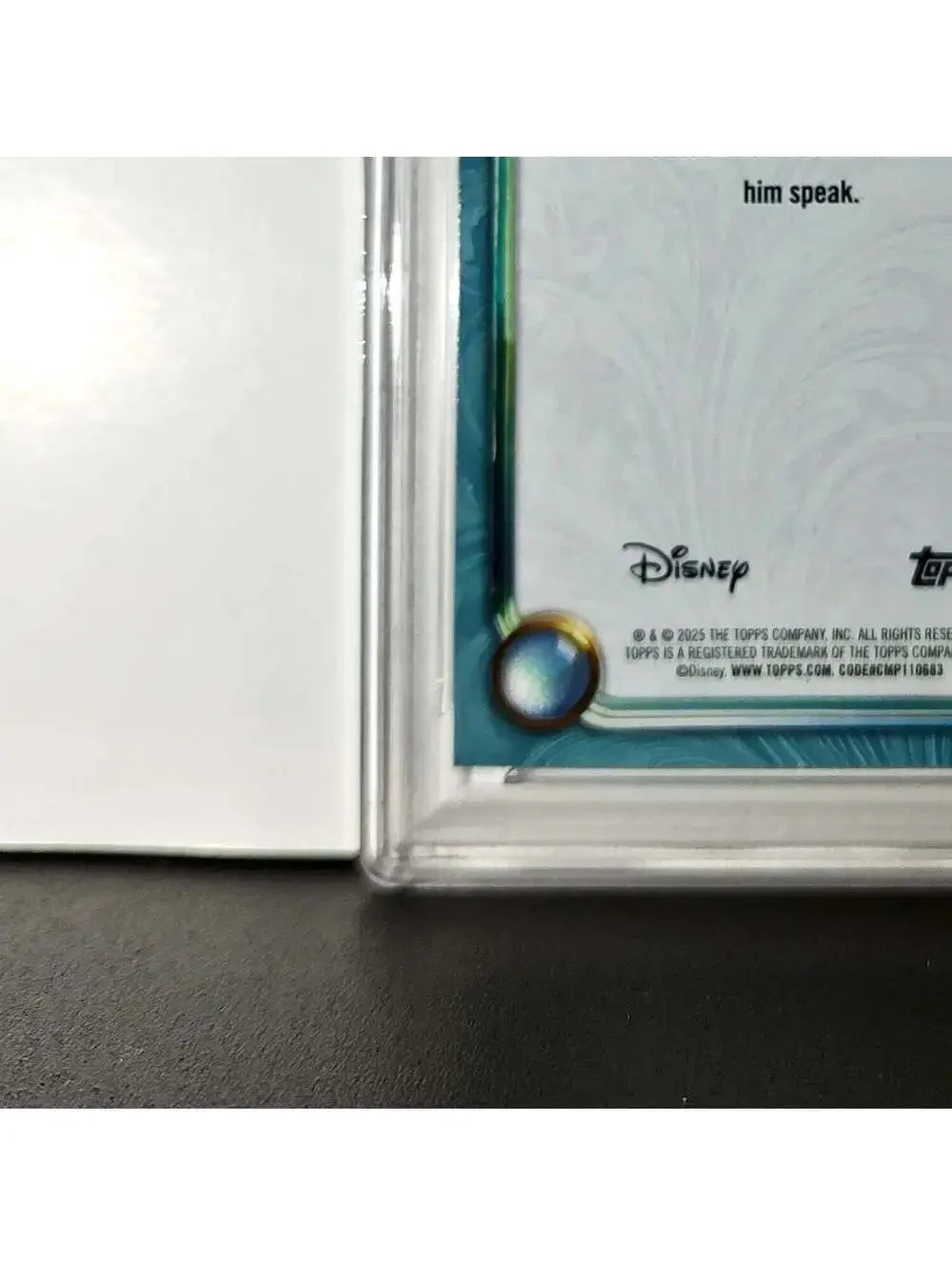 Valentino 2025 Topps Disney Wonder #150 Diamond Card Wish PSA 9